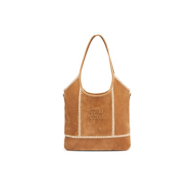 MIU MIU IVY MEDIUM SUEDE TOTE BAG  (40*35cm)